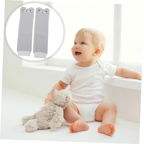 PartyKindom Thick Leg Warmer for Boy Girl and Soft Elastic Non Slip Crawling Knee Pads with Bear Design Comfortable and Leg Cover Socks for Boys2
