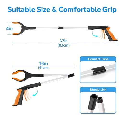 Grabber-Reacher-Tool-32-Extra-Long-Foldable-Gripper-and-Reaching-Tool-Heavy-Duty-Pick-Up-Stick-Grabbers-for-Seniors-Trash-Surgery-Recovery-Must-Haves-Gifts-Orange