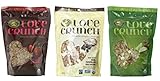 Love Crunch Premium Organic Granola 3 Flavor Variety Bundle: (1) Dark Chocolate & Red Berries Granola, (1) Apple Chia Crumble Granola, and (1) Dark Chocolate Macaroon Granola, 11.5 Oz. Ea. (3 Bags)