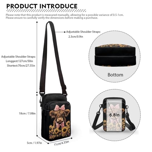 Image of Xpyiqun Small Crossbody Bag Women Phone Purses Sling Shoulder Handbag Cross Body Pouch Wallet Bags