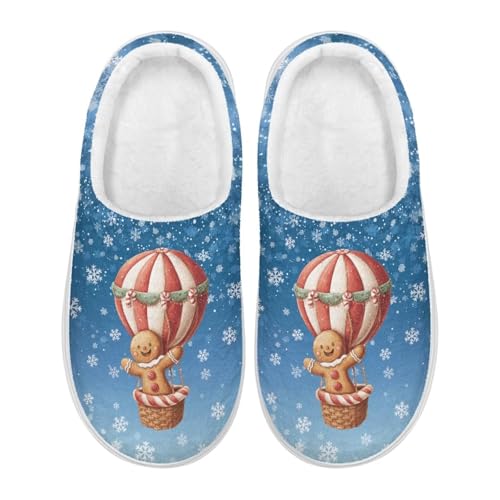 Womens Fuzzy Thick Sole Slippers Warm Memory Foam Comfy House Slippers Anti-Skid Bedroom Shoes for Indoor Outdoor2