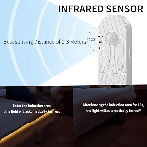 Tira LED COB recargable con sensor de movimiento 3 m 6500K miniatura 4
