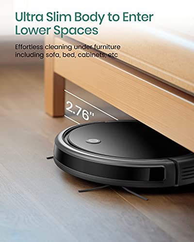 Image of TCL Sweeva 2000 Robot Vacuum Cleaner Ultra Slim 2.76inch, 2000Pa Suction for Pet Hair, Hard Floor & Medium-Pile Carpets, 150mins Runtime, Washable Filter, WiFi & Alexa /Google Enabled