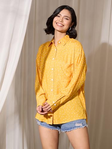 Image of barcino Fuchsia Tropical Floral Oversized Shirt