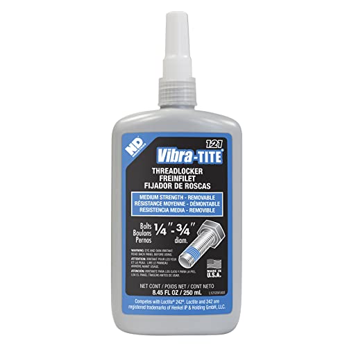 Vibra-TITE - 12125 121 Medium Strength Removable Anaerobic Threadlocker, 250 ml Bottle, Blue