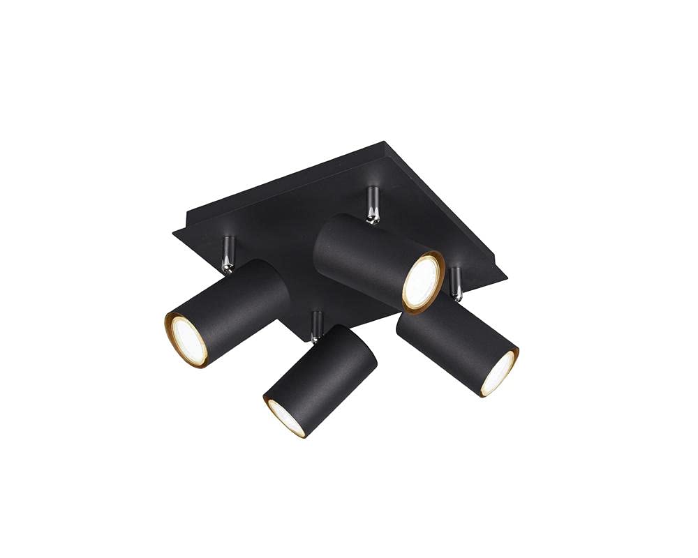 Trio Leuchten Lampada da soffitto, Nero Opaco