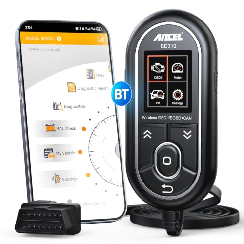ANCEL BD310 Bluetooth OBD2 Scanner, 2-in-1 Car Diagnostic Scan...