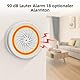 Haozee Smart Smart Siren Alarm, Tuya Zigbee Hub erforderlich, unterstützt Home Assistant Zigbee2mqtt, App-Steuerung, Stroboskop-Alarmsirene 90 dB Sounder