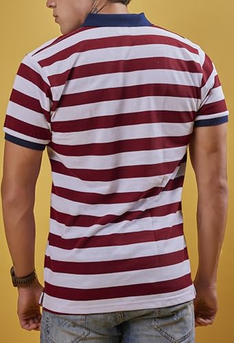 Image of 3BROS Men's Collor Neck Polo T-Shirt, Anti Stain and Half Sleeves, Cotton Blend, Regular Fit Tshirt for Men || Mens t Shirt