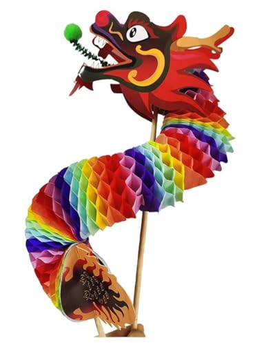 獅子舞 龍舞 中国のドラゴンダンス、中国の新年の紙のドラゴン、伝統的な文化的特徴、民俗祭り、クリスマスパーティー 中国の獅子舞