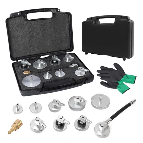 Bremsflüssigkeitsbehälter Anhänger SMOTIVEPRO 5PCS Adapter Bremsflüssigkeitsbehälter Set, Bremsenentlüftungsgerät Adapter Bremsflüssigkeitsdeckel Adapter