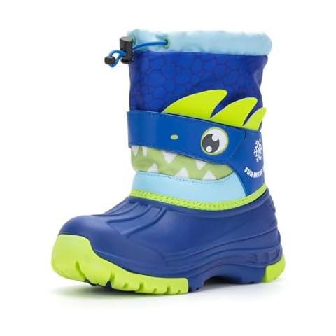 FUNCOO PLUS Kids Winter Wellies with Fleece Lining Cover