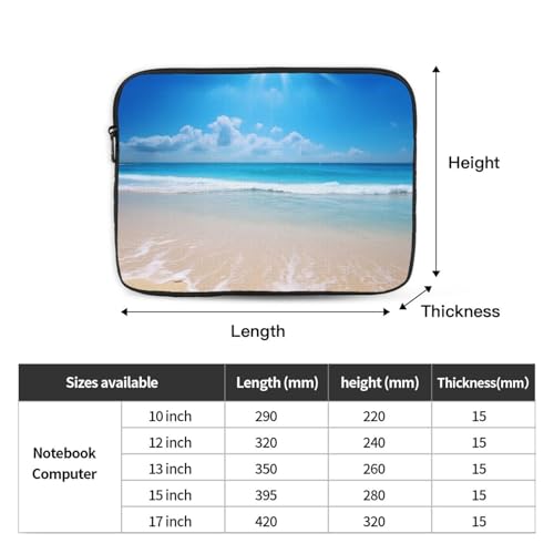 Funda para Laptop Sunshine and Beach 17 pulgadas Negra miniatura 4