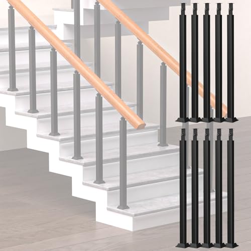 Garde-corps métallique réglable 90 cm pour sécuriser un escalier extérieur