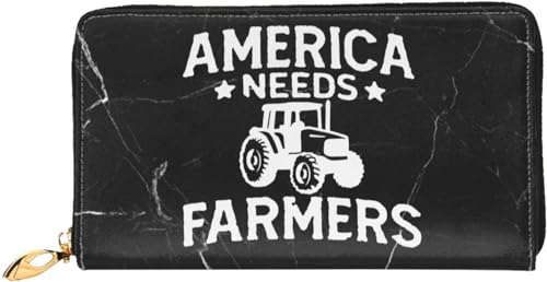 America Needs Farmers Wallet Card Bag