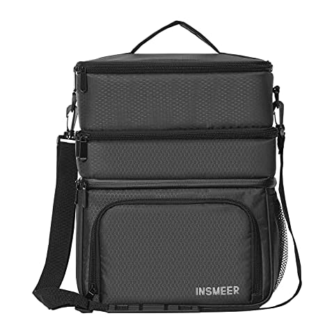 INSMEER 3 Compartments Lunch Cooler Bag Cover