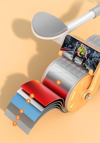 Image of Exercise Wheels Abdominal Wheel Automatic Rebound Roller Exercise for Plank Abdominal Roller Training for Home Gym Elbow Support Double Wheels Roller Equipment