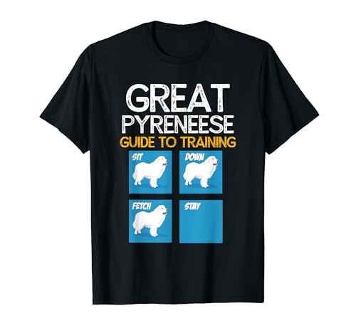 Great Pyrenees Guide To Training Funny Gift Dog Lover Shirt