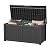 MAIUSCOLI 120 Gallon Waterproof Outdoor Storage Box,Resin Deck Box,Lockable Outside Storage Box Container for Patio Furniure,Garden,Tools (120 Gallon,Black)