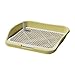 Baoblaze Pee Pad Holder Dog Toilet Puppy Pee Pad Indoor Dog Training Toilet Dog Potty Tray Training Pad for Home Use Hospital Rabbit, Yellow
