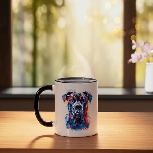 Taza de cerámica para amantes de cane corso miniatura 3