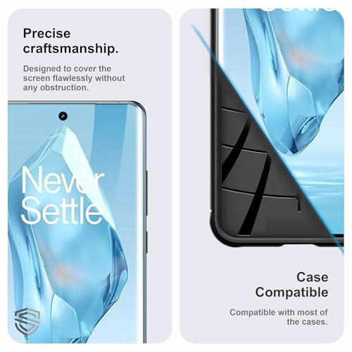 Image of TPU hydrogel Edge to Edge Screen Protector Guard For OnePlus 12R and Honor X9b (6.78 Inch) With Installation Kit | Fingerprint Compatible | Edge to Edge Coverage