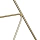 Relaxdays Schalbügel, edles Design, Bügel für Schal, Tuch, Accessoires, 3 mm dünn, platzsparend, Metall Bügel, gold