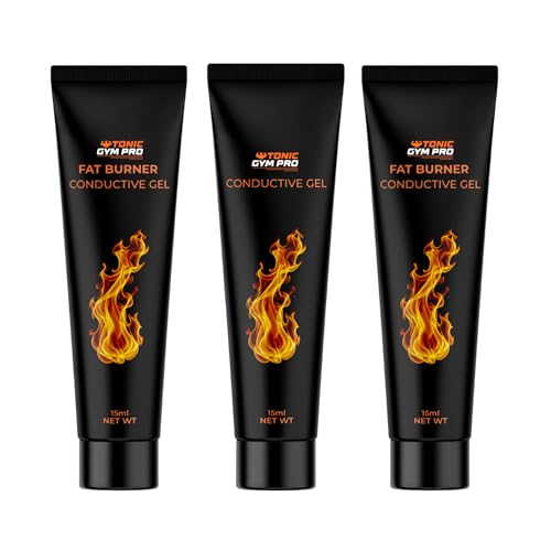 Tonic Gym Pro Conductivity Gel 15mL/Each Tube Skin-Friendly Formula for Comfortable Application During Fitness Use (15 ml x 3 Tubes)