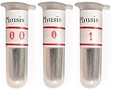 Phusis Stainless Steel Insect Pins | Sizes #00, 0 and #1 | 100 of Each Size | Includes Sturdy Storage Containers | for Entomology, Dissection, Butterfly Collections