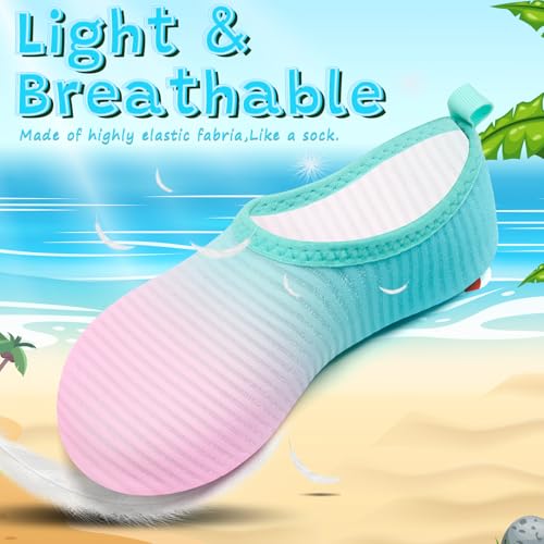 Image of VIFUUR Kids Water Shoes Girls Boys Quick Dry Aqua Socks for Beach Swim Outdoor Sports