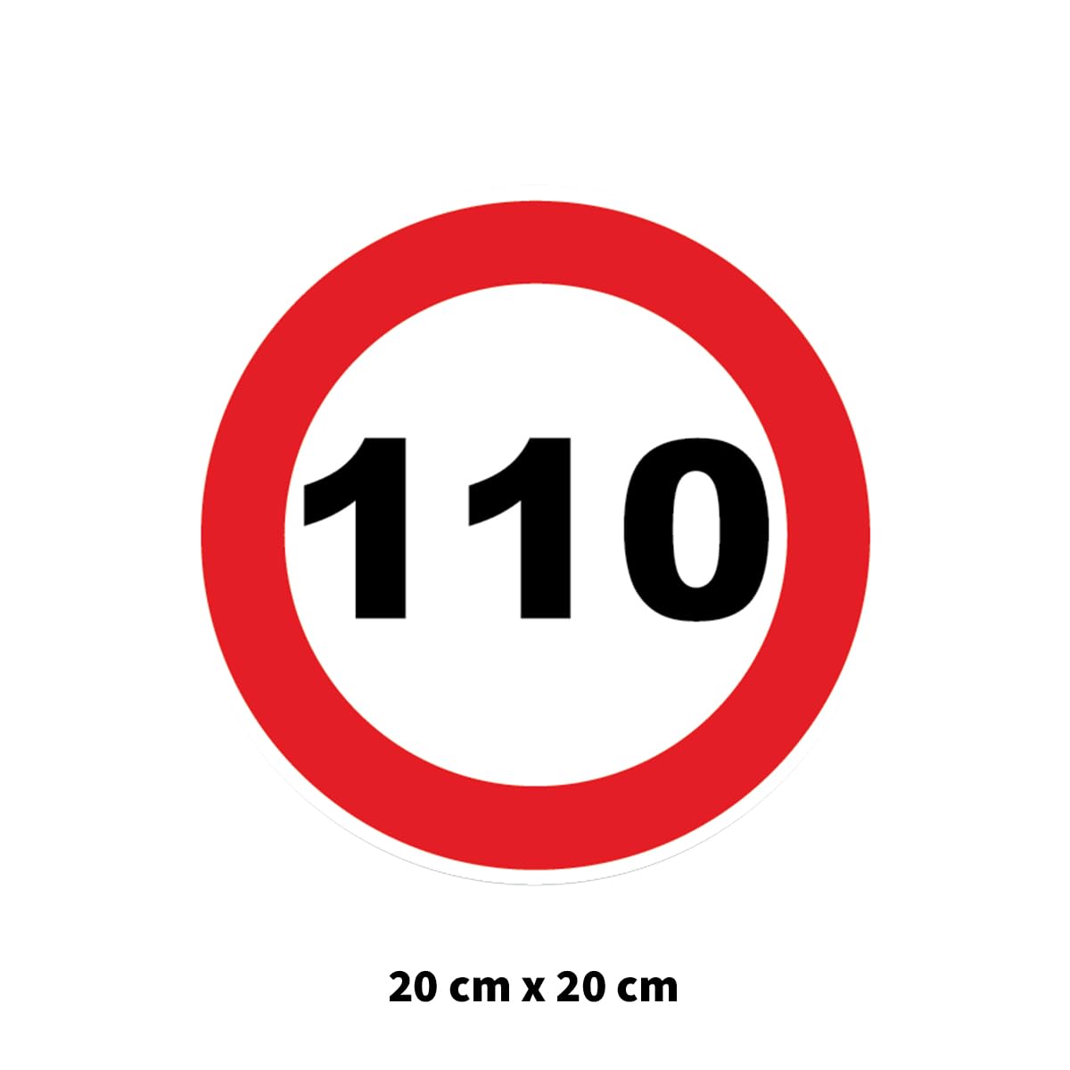 Geschwindigkeitsaufkleber 60 + 80 Km/h – 20 Cm Durchmesser, Für Busse & Traktoren, UV-beständig