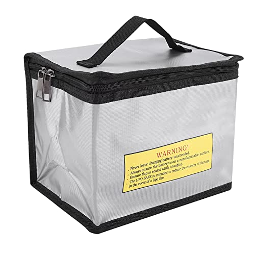 Dioche Battery Container Storage Portable Safety Explosionproof Handbag for Rechargeable Batteries. Made of PVC Fireretardant Material, Suitable for Lithium Batteries and Hydrogen