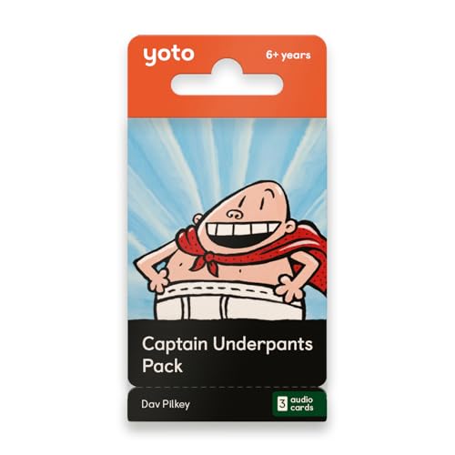 Yoto Captain Underpants Pack - 3 Kids Audiobook Cards for...