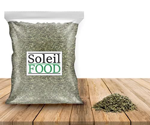 SoleilFOOD Minze gerebelt getrocknet 1 kg Minztee Tee Kräuter feinste Qualität