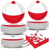 CHUNNIN 200 PCS Gone Fishing Party Plates Napkins Fishing Themed Tableware Set for Fishing Party Gone Fishing...
