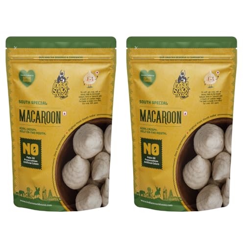 Indian Snack House Thoothukudi Cashew Macaroons (Pack of 2) | Authentic Tuticorin Sweet | Traditional South Indian Bakery Dessert | Rich Cashew Coconut Sweet