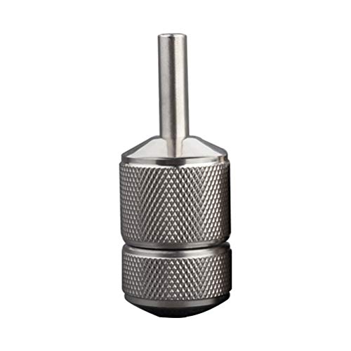 Artibetter Stainless Steel Tube Handle Grips Tip Self Lock Grips for Supplies Body Art Tools 30mm