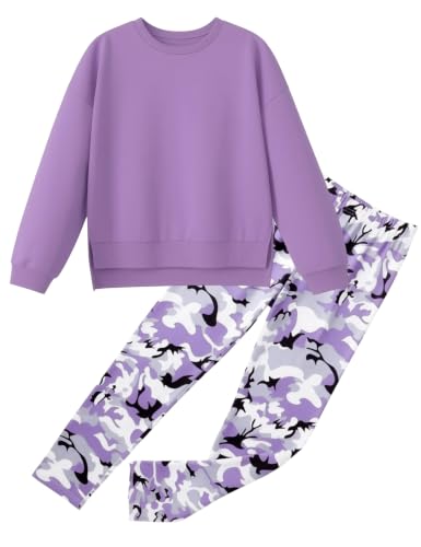Image of Girl Clothes Sweatshirt Pullover Leggings Tracksuits Outfit 2PC Girls Clothes Size 6-14