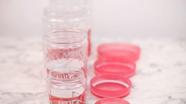 MILTON Vitro PET Canister Set of 24 (6x300ml,6x700ml,6x1400ml,6x2000ml) Airtight, Food Grade, Stackable, For Grains, Pulses, Spices, Cereals, Cookies, Dry Fruits, Fridge Storage Container, Red Wine
