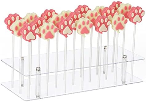 Suneerplay Cake Pop Stand, 21 Holes Lollipop Display Stand, Acryl...