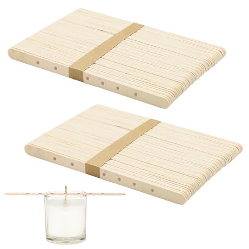 200 unidades de soporte de mechas de vela de madera con 7 orificios