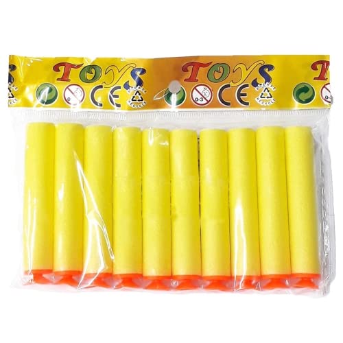 Refil Munição Dardos Com Ventosas 10 Unidades (Amarelo)