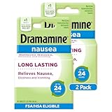 Dramamine-N Long Lasting Formula | 10 Tablets | Pack of 2 | Relieves and Prevents Nausea, Dizziness, and Vomiting for up to 24 Hours