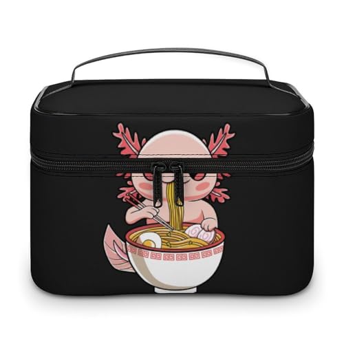 メイクボックス コスメ収納 大容量 かわいい アホロートル 化粧ポーチ 化粧品入れ メイク収納ケース 軽量 持ち運び アクセサリー 小物入れ おしゃれ 旅行 出張用 プレゼント