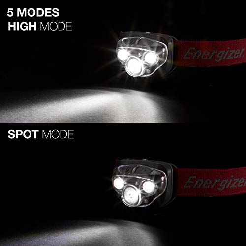 Image of Energizer PRO-315 LED Headlamp, IPX4 Water Resistant Headlamps, High-Performance Head Light for Outdoors, Camping, Running, Storm, Survival LED Light for Emergencies (Batteries Included)