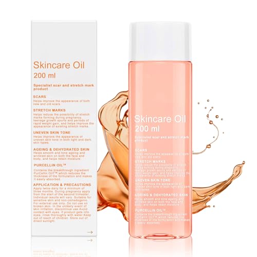 Olio per la cura della pelle, 200 ml, olio per il corpo, Glow Remedy, tonifica e solleva la pelle flaccida, aiuta a smagliature e cicatrici, olio per il corpo per il corpo