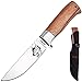 Grand Way Fixed Blade Hunting Knife - Decorative Stainless Steel Hunting Knife with Wood Handle FB 1910 Z