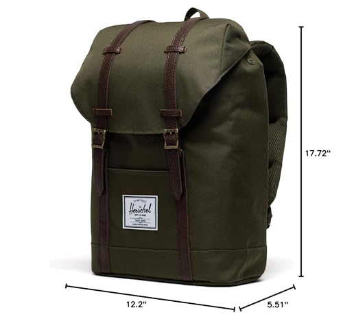 Image of Herschel Retreat Backpack, Ivy Green /Chicory Coffee