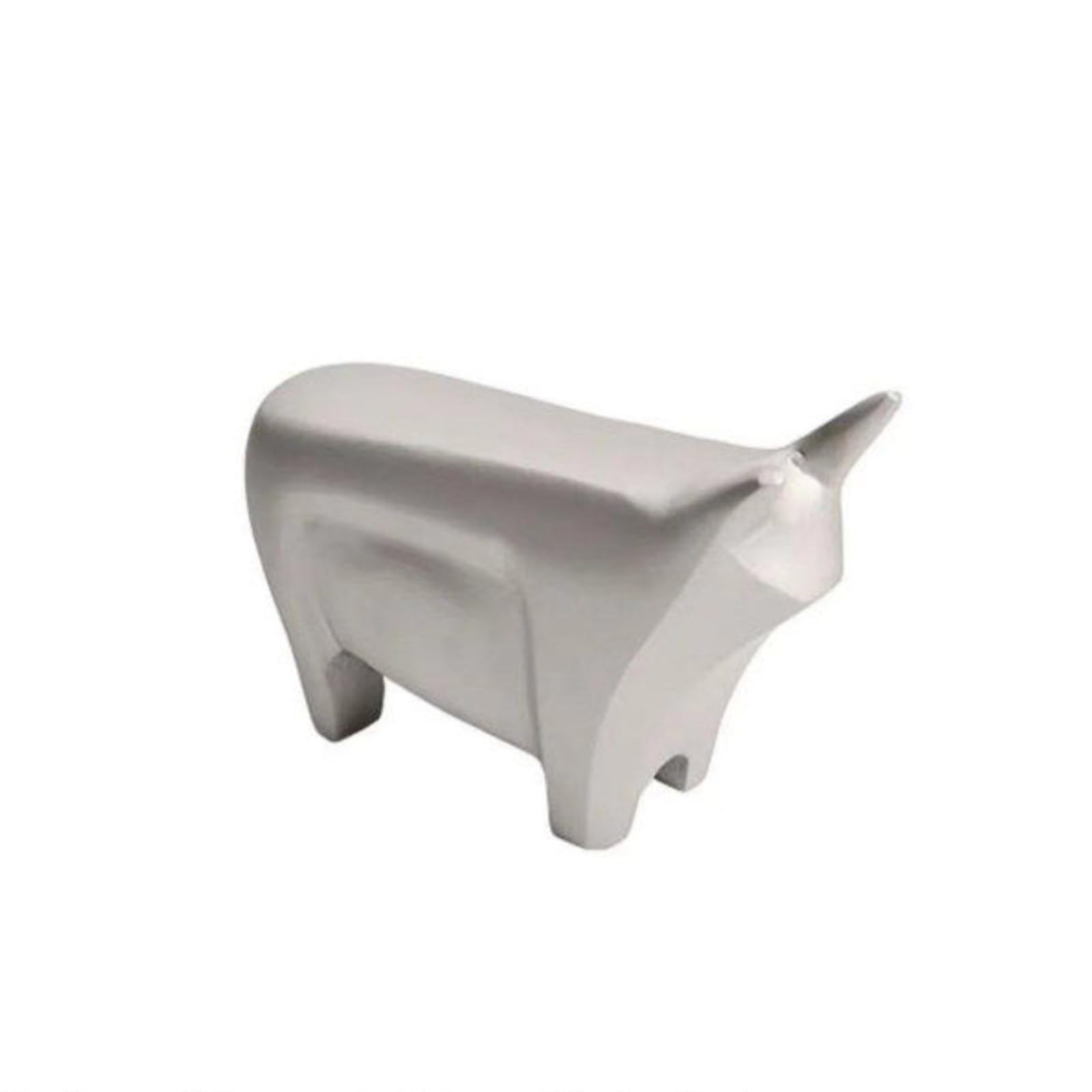 rockible Scultura Geometrica di Argentato Scultura di Minimalista Ornamento da Tavolo per Amanti Del Design, Soggiorno, Libreria, Piccolo, 17 6 H12cm