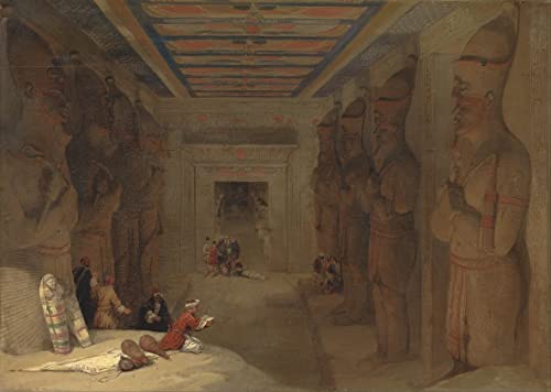 Tableau la salle hypostyle d'Abou Simbel pour Habiller un Grand Mur Vide